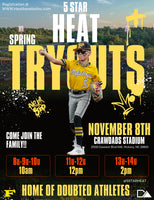 2026 Spring 5 Star Heat Baseball Tryout